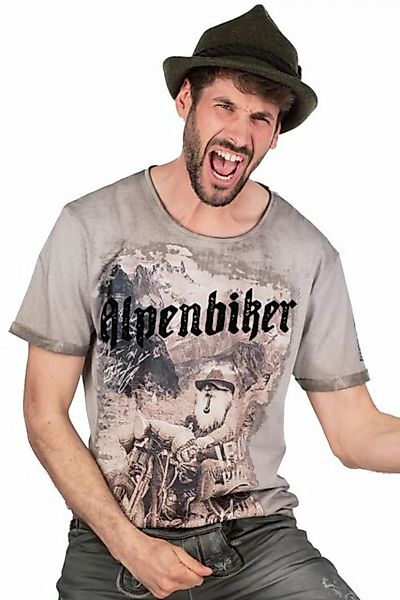 Hangowear Trachtenshirt Trachtenshirt Herren - YOGI - greige günstig online kaufen