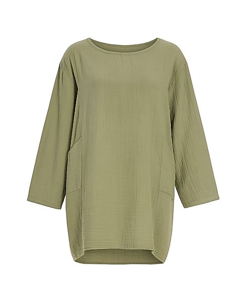 WENOR Schlupfbluse Oversize Musselin Einheitsgröße 34–44, 100 % Baumwolle, günstig online kaufen