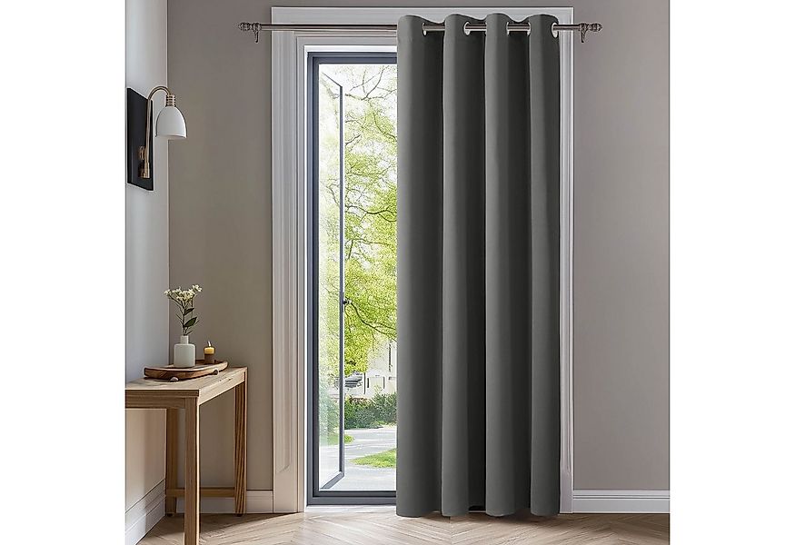 Deconovo Verdunkelungsvorhang Blickdichter Vorhang mit Ösen Gardinen Wohnzi günstig online kaufen