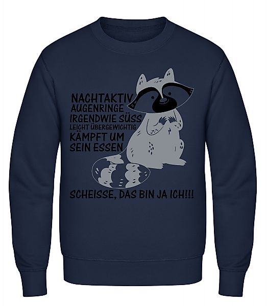 Nachtaktiver Waschbär · Männer Pullover günstig online kaufen