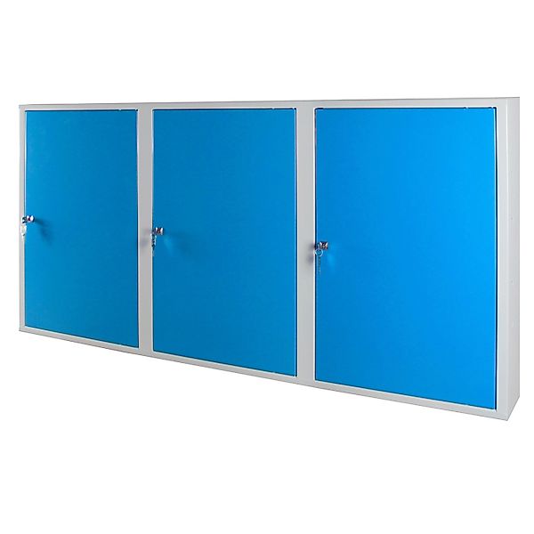 PROREGAL Werkzeugwandschrank mit 3 Türen 4 Fachboden HxBxT 75 x 150 x 20 cm günstig online kaufen