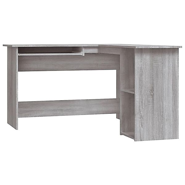 vidaXL Eckschreibtisch Grau Sonoma 120x140x75 cm Holzwerkstoff 815385 günstig online kaufen