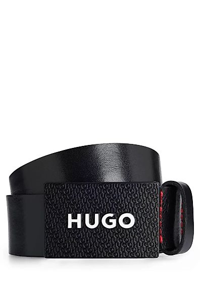 HUGO Ledergürtel "Gilao-Z Sz35", mit eingearbeiteten Logoschriftzügen auf d günstig online kaufen