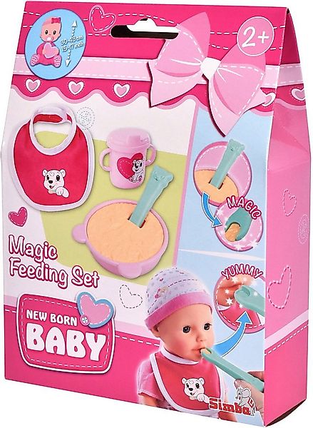SIMBA Puppen Pflegecenter Puppe New Born Baby Zubehör magisches Fütterset 1 günstig online kaufen