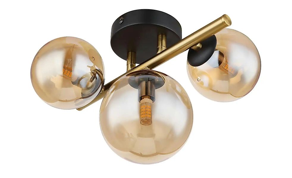 Globo Lighting Deckenleuchte  Riha ¦ schwarz ¦ Maße (cm): B: 28 H: 19 T: 21 günstig online kaufen