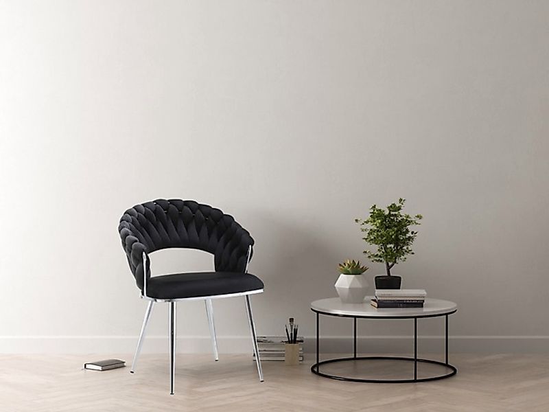 Kayoom Polsterstuhl »Stuhl Finesse 125 2er-Set, TOPSELLER! Flechtverarbeitu günstig online kaufen