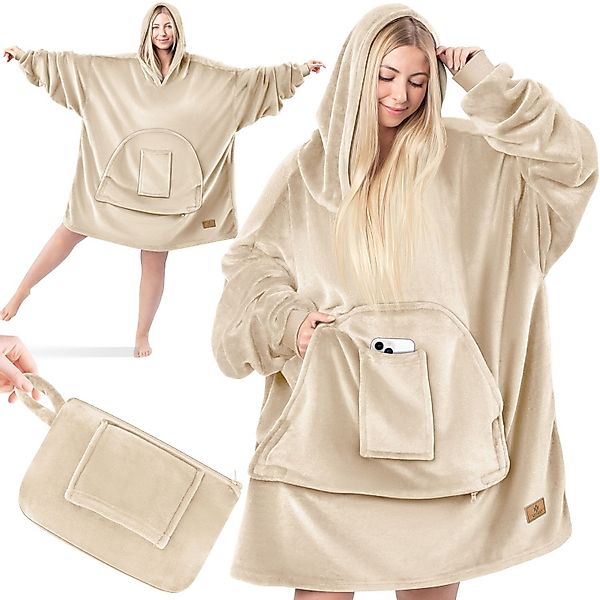 Wohndecke, KESSER, Hoodie Decke Kuscheldecke mit günstig online kaufen