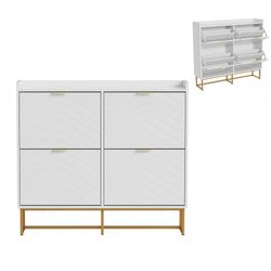 UEV Schuhschrank mit 4 Klappen, Schuhkipper günstig online kaufen