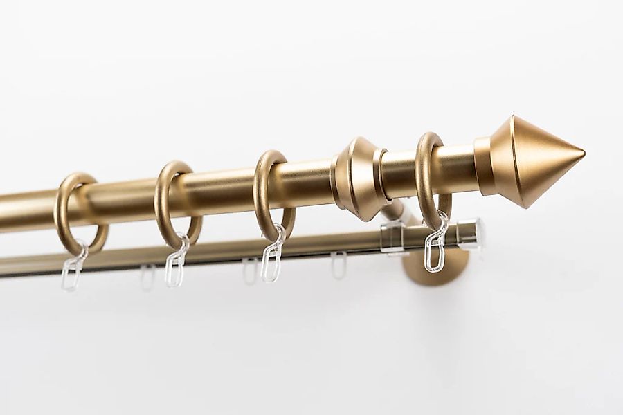 GARESA Gardinenstange "Palmi" Ø 28 mm 2 läufig-läufig Wunschmaßlänge Vorhan günstig online kaufen