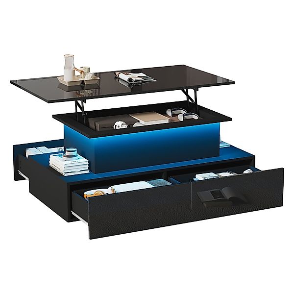 OKWISH Couchtisch mit Stauraum (Satztisch, Wohnzimmertisch, günstig online kaufen
