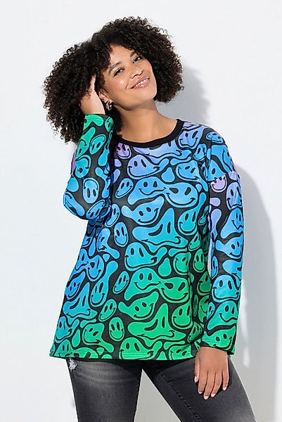 Angel of Style Sweatshirt Sweatshirt Loose Fit Smileymuster Farbverlauf günstig online kaufen