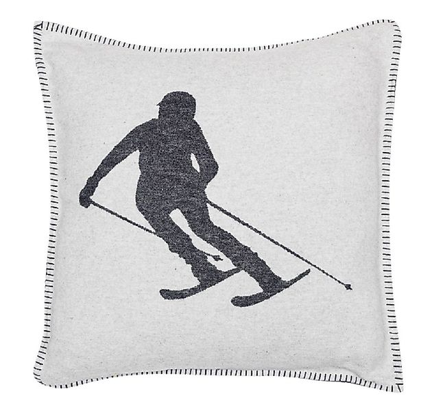 DAVID FUSSENEGGER Kissenhüllen Skifahrer 50 x50 cm günstig online kaufen