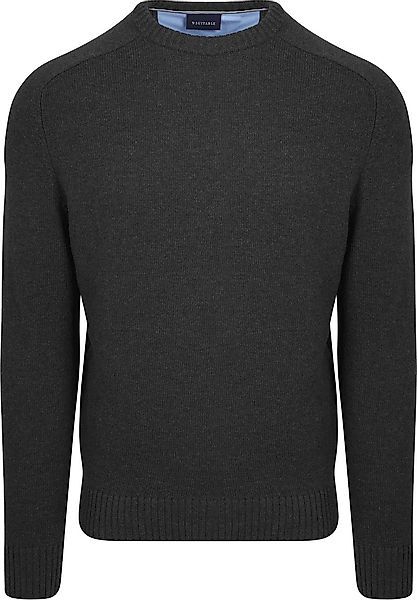 Suitable Lammwolle Pullover Rundhals Anthrazit - Größe M günstig online kaufen