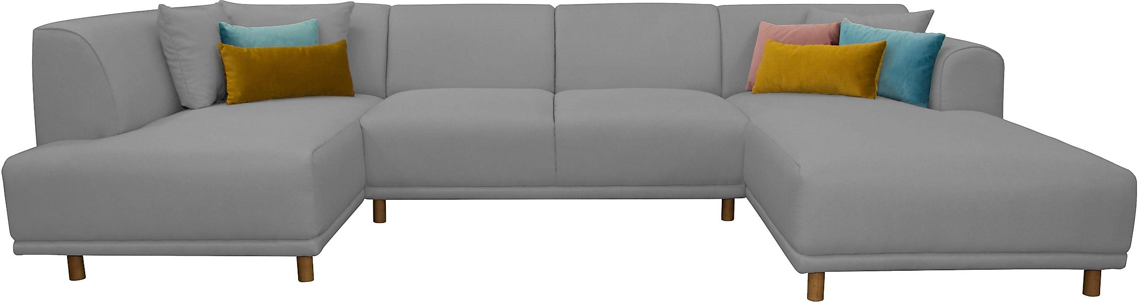 andas Wohnlandschaft Maroon U-Form, in skandinavischem günstig online kaufen