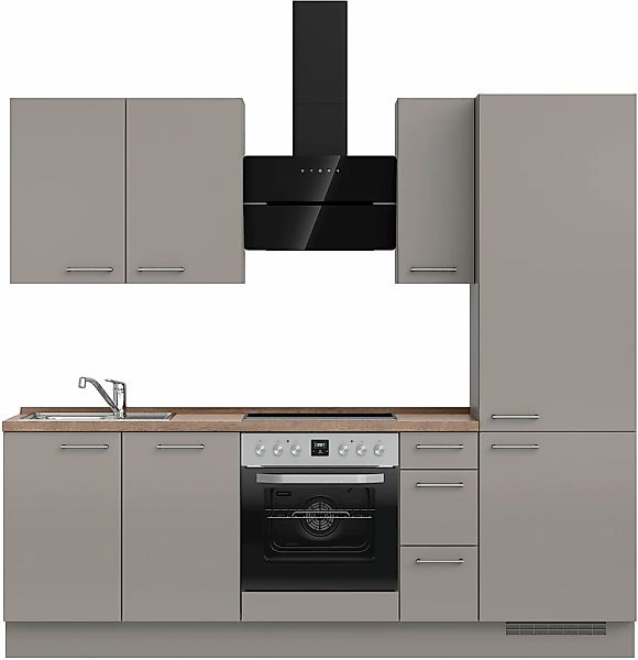 nobilia Küchenzeile ""Laser II", Ausrichtung wählbar, Breite 240 cm" vormon günstig online kaufen