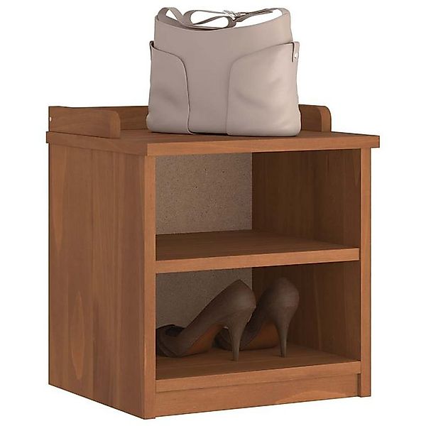 vidaXL Schuhschrank Flurbank SANDNES 45x40x50 cm Massivholz Kiefer günstig online kaufen