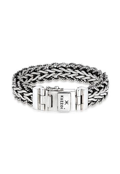 Kuzzoi Silberarmband Herren Panzerarmband Gliederkette 925er günstig online kaufen