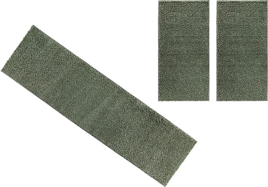 Bruno Banani Bettumrandung »Shaggy Soft« Höhe 30 mm 3 Stk. tlg. gewebt, Uni günstig online kaufen