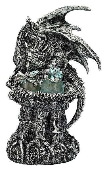 Figuren Shop GmbH Fantasy-Figur Drachen Figur – Silberner Wächter der Brut günstig online kaufen