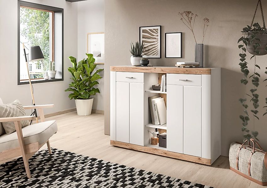 Home affaire Kommode "Landsby" 1 tlg. Breite ca. 131 cm günstig online kaufen