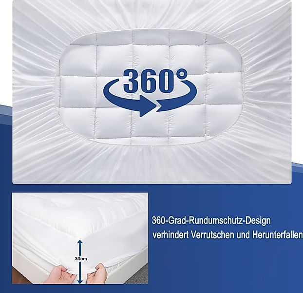 Matratzenschutzbezug Matratzenauflage Matratzentopper 90x200cm,140x200cm,18 günstig online kaufen
