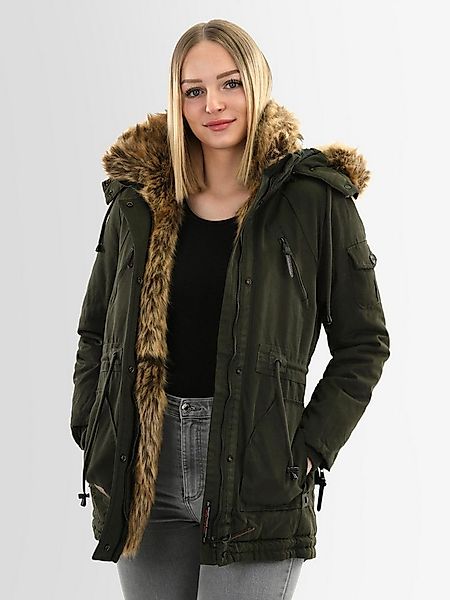 Navahoo Winterjacke Navahoo warme Damen Winter Jacke Parka lang Mantel Wint günstig online kaufen