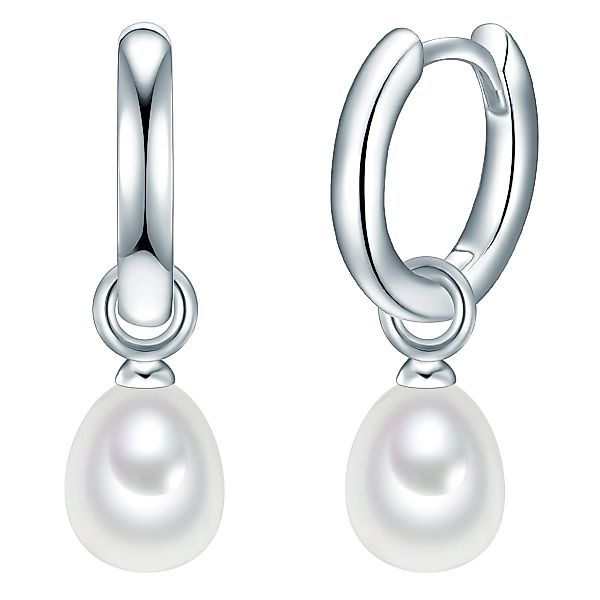Valero Pearls Paar Creolen silber, mit günstig online kaufen