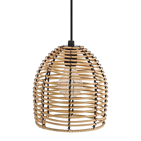 Spetebo Deckenleuchte LED Hängeleuchte in Rattan günstig online kaufen