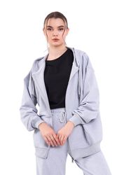 COMEOR Kapuzensweatjacke Damen Bequeme Baumwoll-Hoodie-Jacke Kapuzensweatsh günstig online kaufen