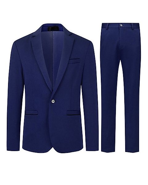Allthemen Anzug (2 tlg) Slim Fit Hochzeitsanzug mit elastischer Faser günstig online kaufen