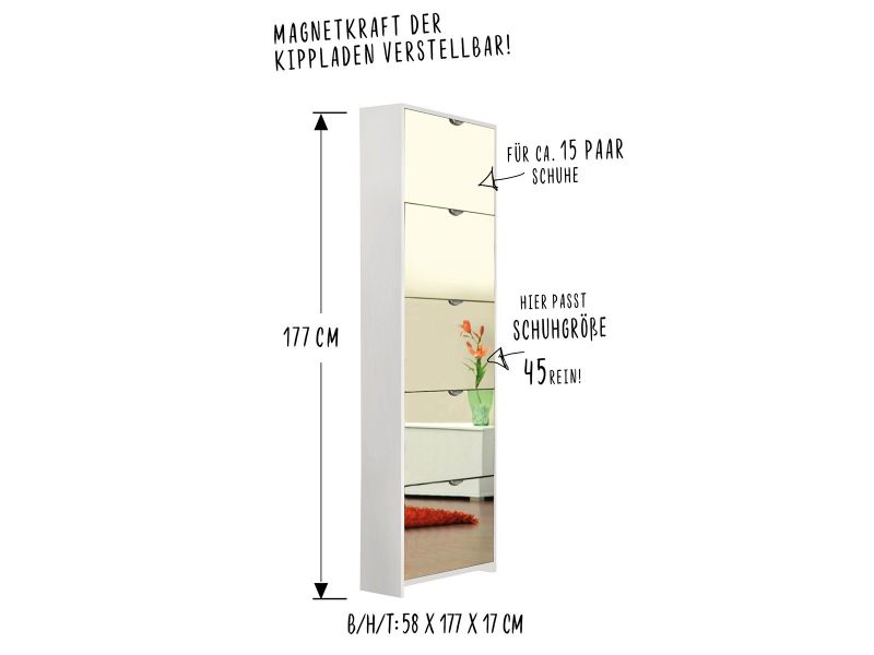 freiraum Schuhkipper Konstanz, 58 x 177 günstig online kaufen