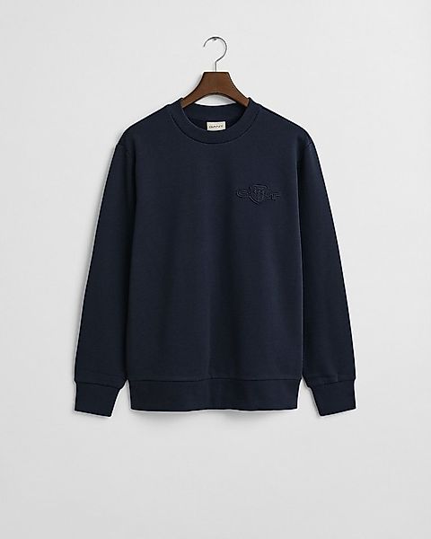 Gant Sweatshirt TONAL SHIELD Rundhals, regular fit, basic günstig online kaufen
