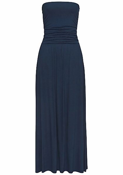 LASCANA Maxikleid, mit schmalem Oberteil und Taschen, schulterfrei, Sommerk günstig online kaufen