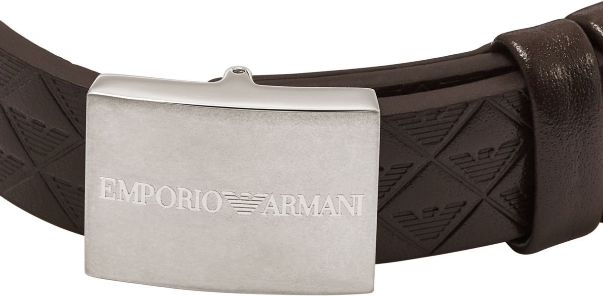 Emporio Armani Lederarmband Schmuck Geschenk Edelstahl günstig online kaufen