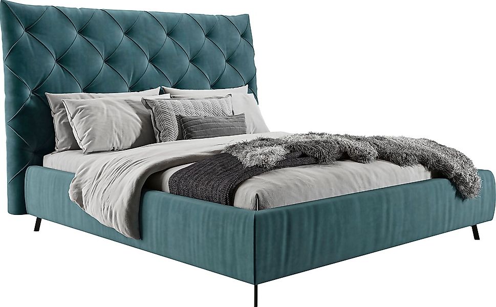 Home affaire Polsterbett "Maxime, in 4 Breiten bis 200cm, auch in Leder" Ko günstig online kaufen