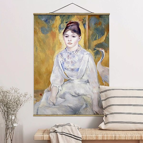 Stoffbild Kunstdruck mit Posterleisten - Hochformat Auguste Renoir - Junges günstig online kaufen