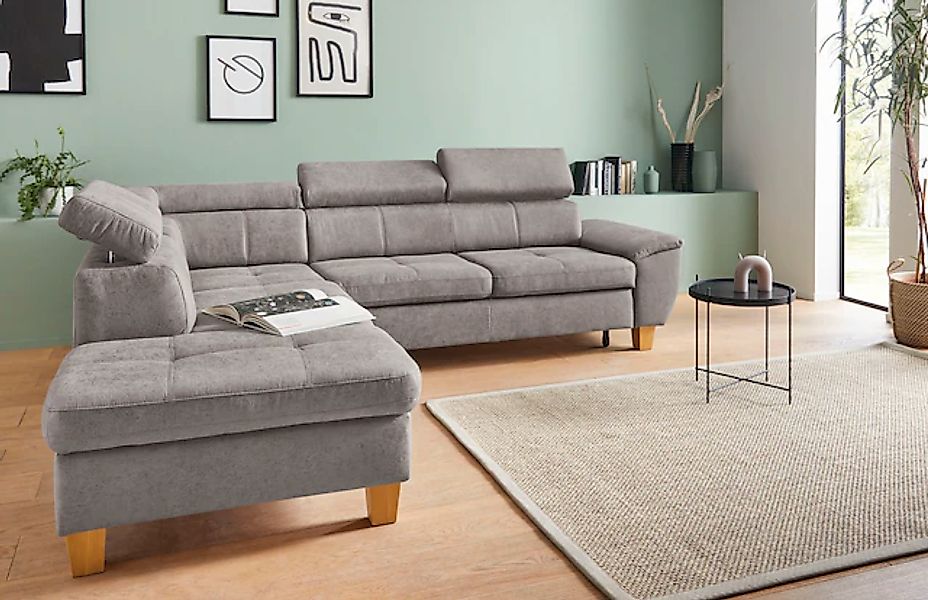 exxpo - sofa fashion Ecksofa »Enya, aufwendige Detailverarbeitung, hoher Si günstig online kaufen
