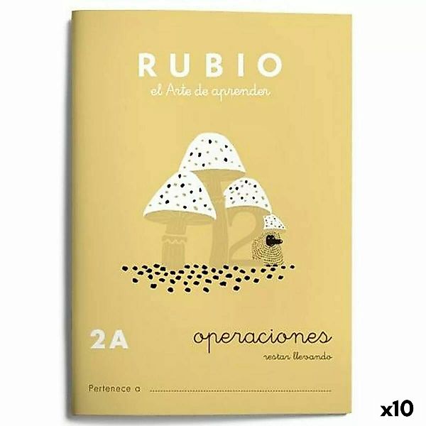 Mathematik-notizbuch Rubio Nº2a Spanisch 20 Bettlaken 10 Stück günstig online kaufen