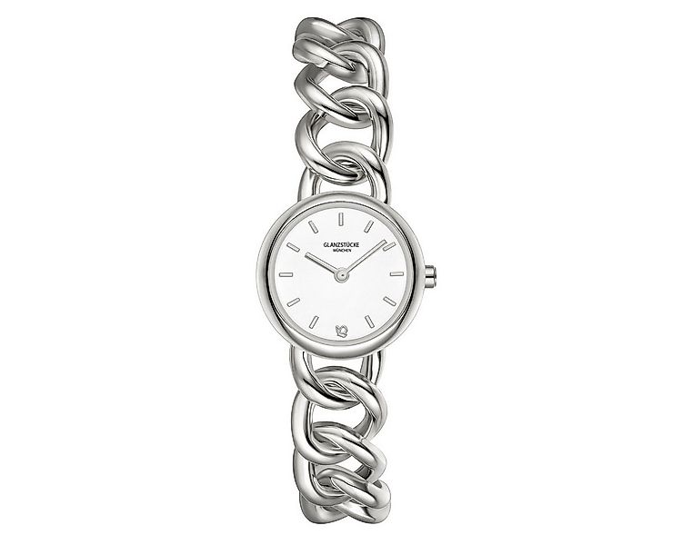 Glanzstücke München Quarzuhr silber günstig online kaufen