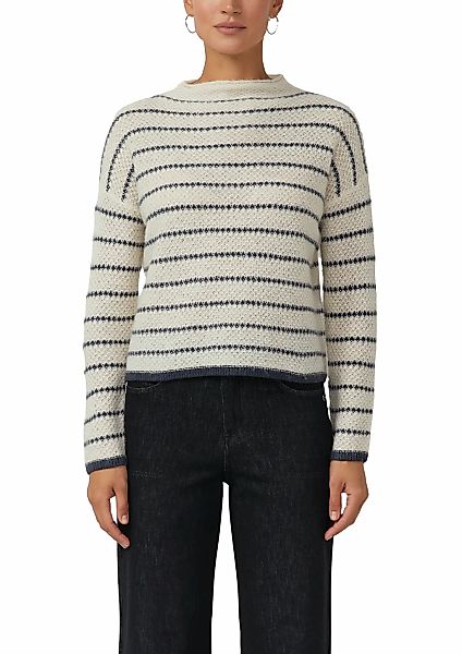 s.Oliver BLACK LABEL Strickpullover gestreift, mit Turtleneck günstig online kaufen