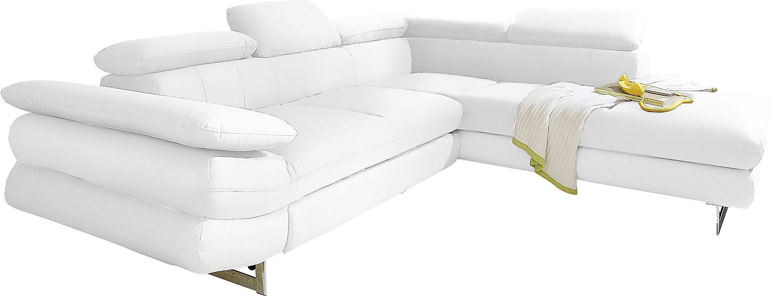 INOSIGN Ecksofa "Solution L-Form", mit Arm- & Kopfteilverstellung, wahlweis günstig online kaufen