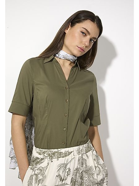 MORE&MORE Kurzarmbluse Baumwollstretchbluse günstig online kaufen