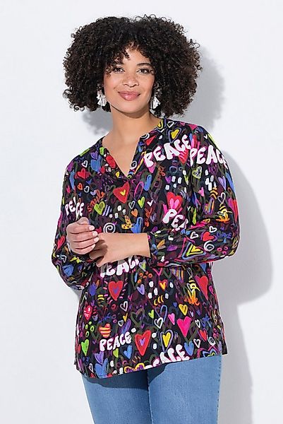 Angel of Style Tunika Tunika farbiges Herz-Muster Langarm günstig online kaufen