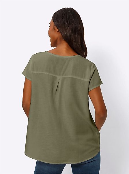 heine Klassische Bluse Kurzarm-Bluse günstig online kaufen
