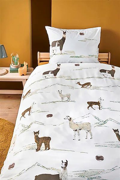 Beddinghouse x Hanneke de Jager Kinderbettwäsche »Lama Mountain« günstig online kaufen
