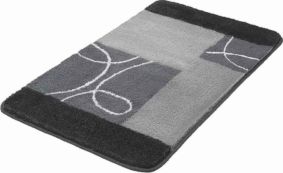 MEUSCH Badematte "Curly" Höhe 20 mm rutschhemmend beschichtet fußbodenheizu günstig online kaufen