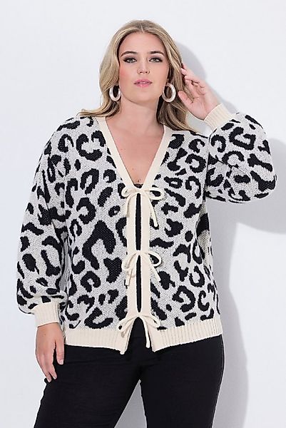 MIAMODA Strickjacke Strickjacke Regular Fit Leo Schleifen-Verschluss günstig online kaufen