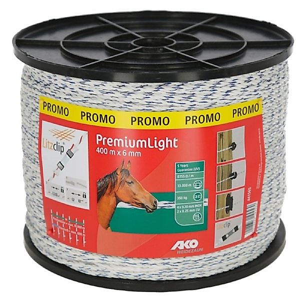 Kerbl Weidenzaun Kerbl Elektroseil,6mm,400m,weiß/blau 4x0,20mm SSW, günstig online kaufen