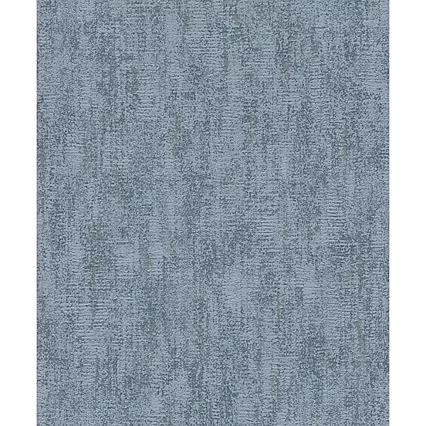 Rasch Vliestapete Tapetenwechsel II 506952 Uni Blau-Grau 10,05 x 0,53 m günstig online kaufen