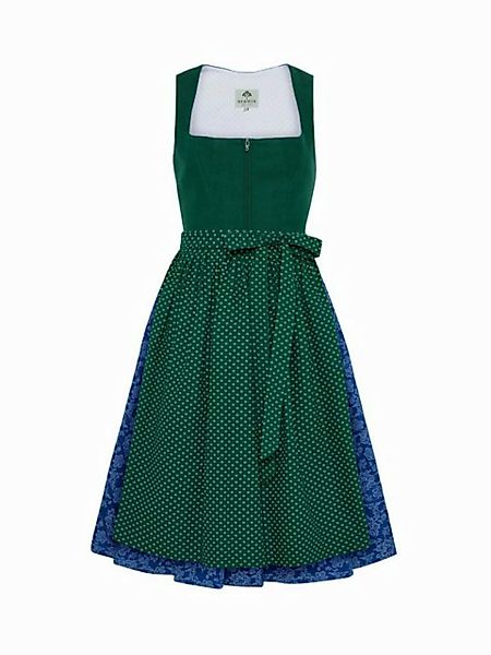 Berwin Dirndl Dirndl mit Leinen-Oberteil und klassischem Blümchendruck (Ein günstig online kaufen